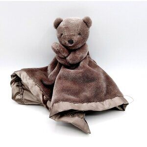 Carter's Bear Security Lovey Satin Back Blanket 15" X 15"